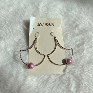 Hei Miti Pink Pearl Earrings
